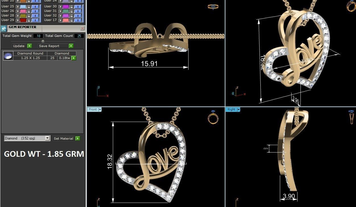 heart pendant-9544 3D print model_6