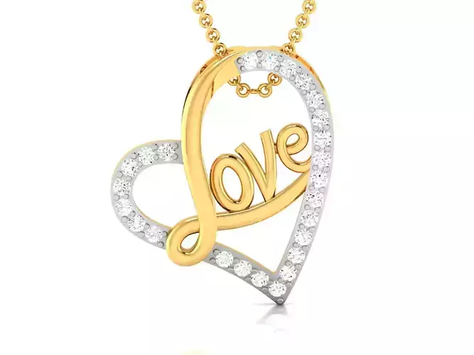 heart pendant-9544 3D print model