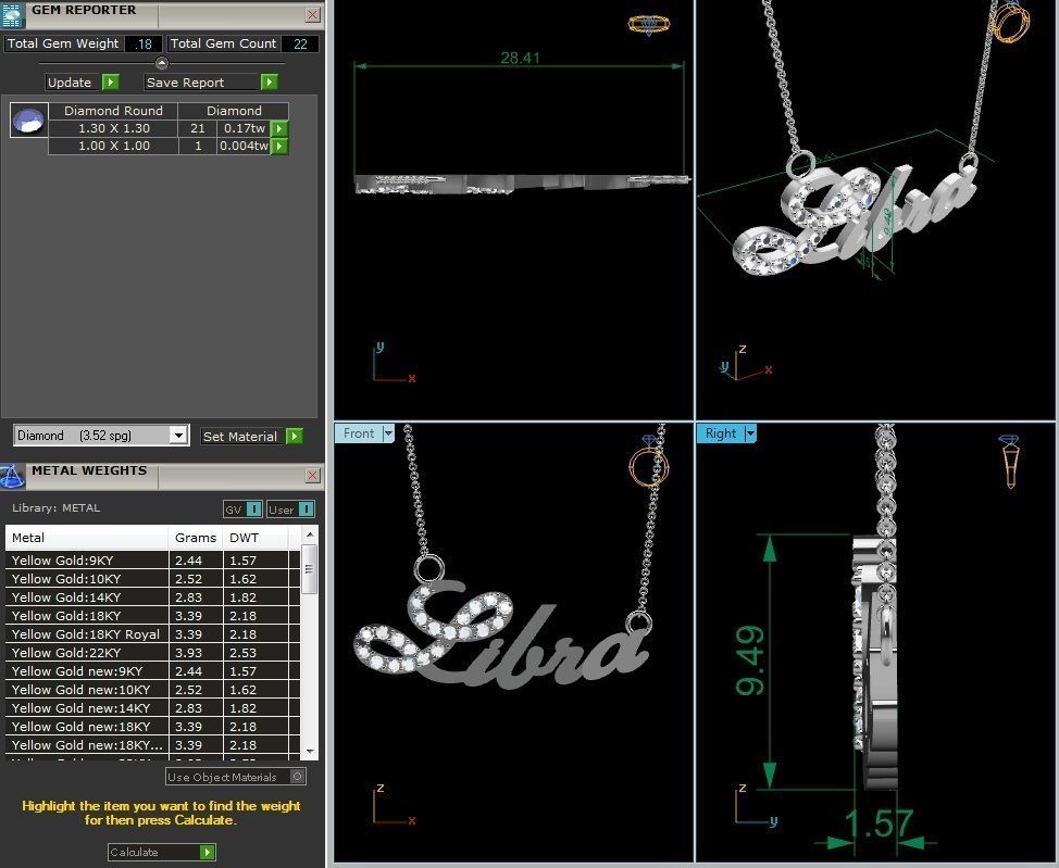 zodiac pendant-9431 3D print model_3