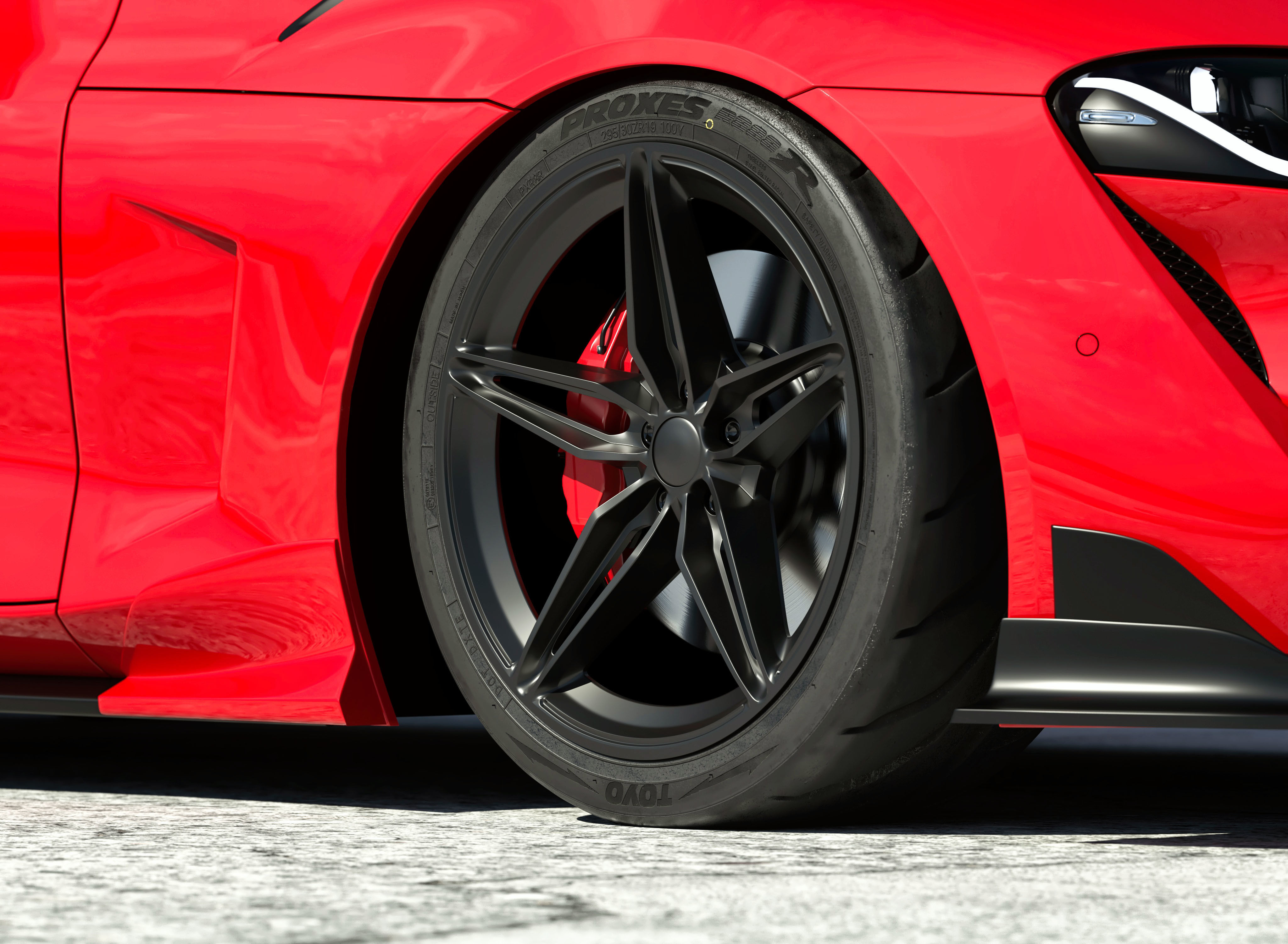 TOYO PROXES R888R  Low-poly 3D model_15