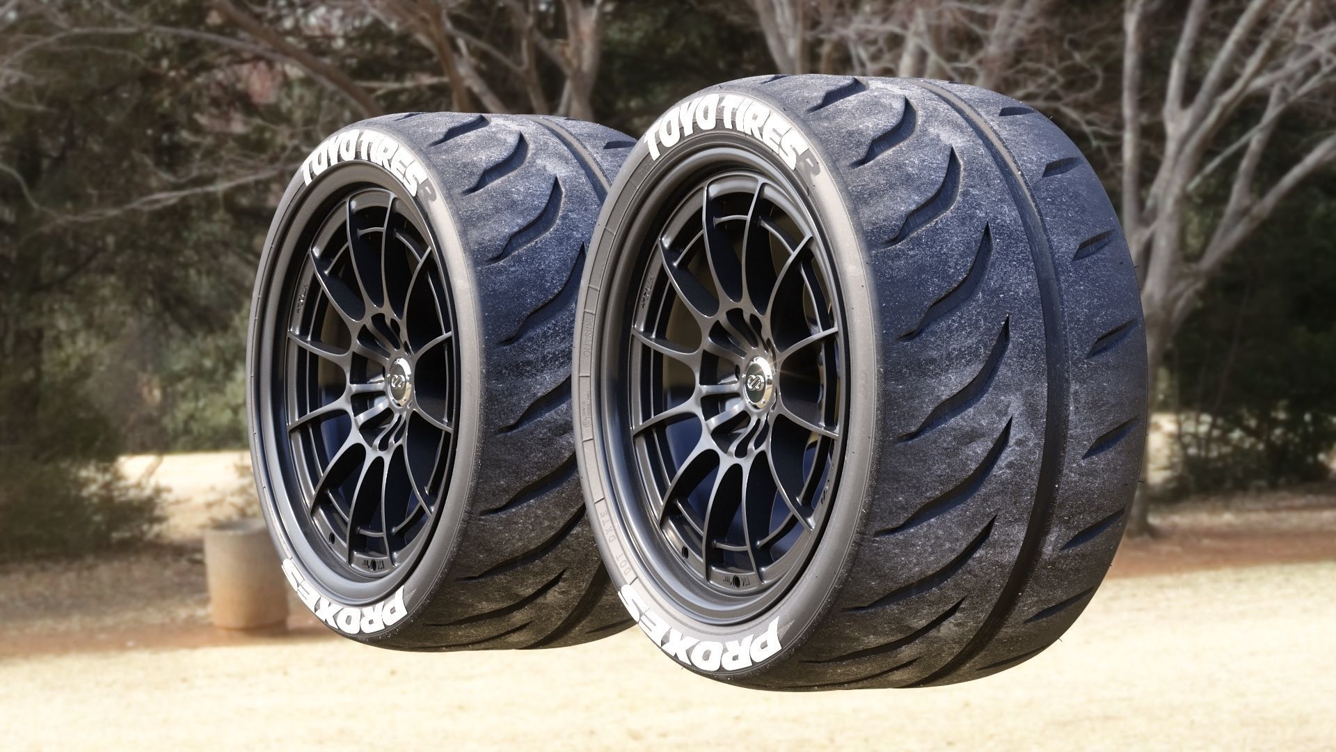 TOYO PROXES R888R  Low-poly 3D model_22