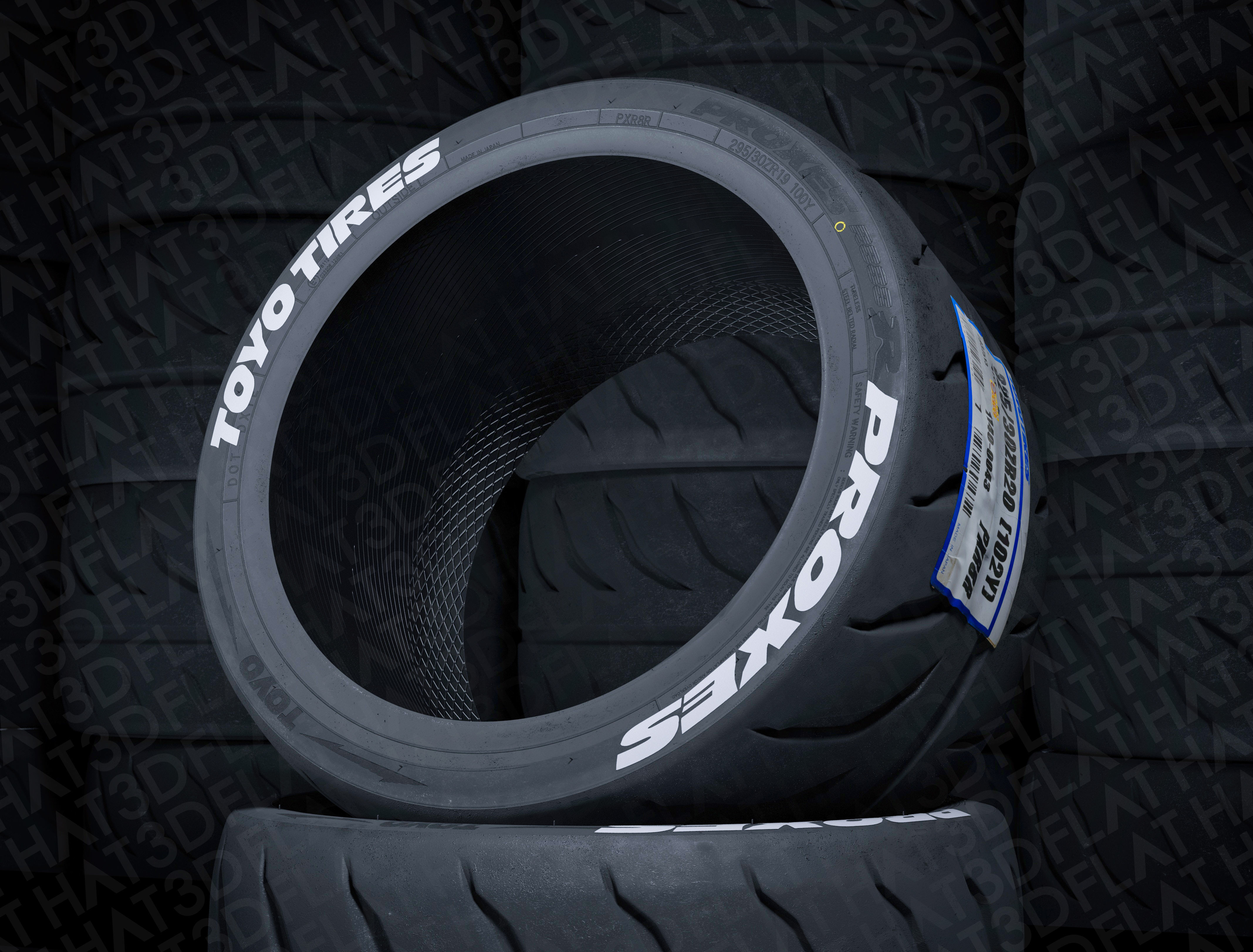 TOYO PROXES R888R  Low-poly 3D model_14