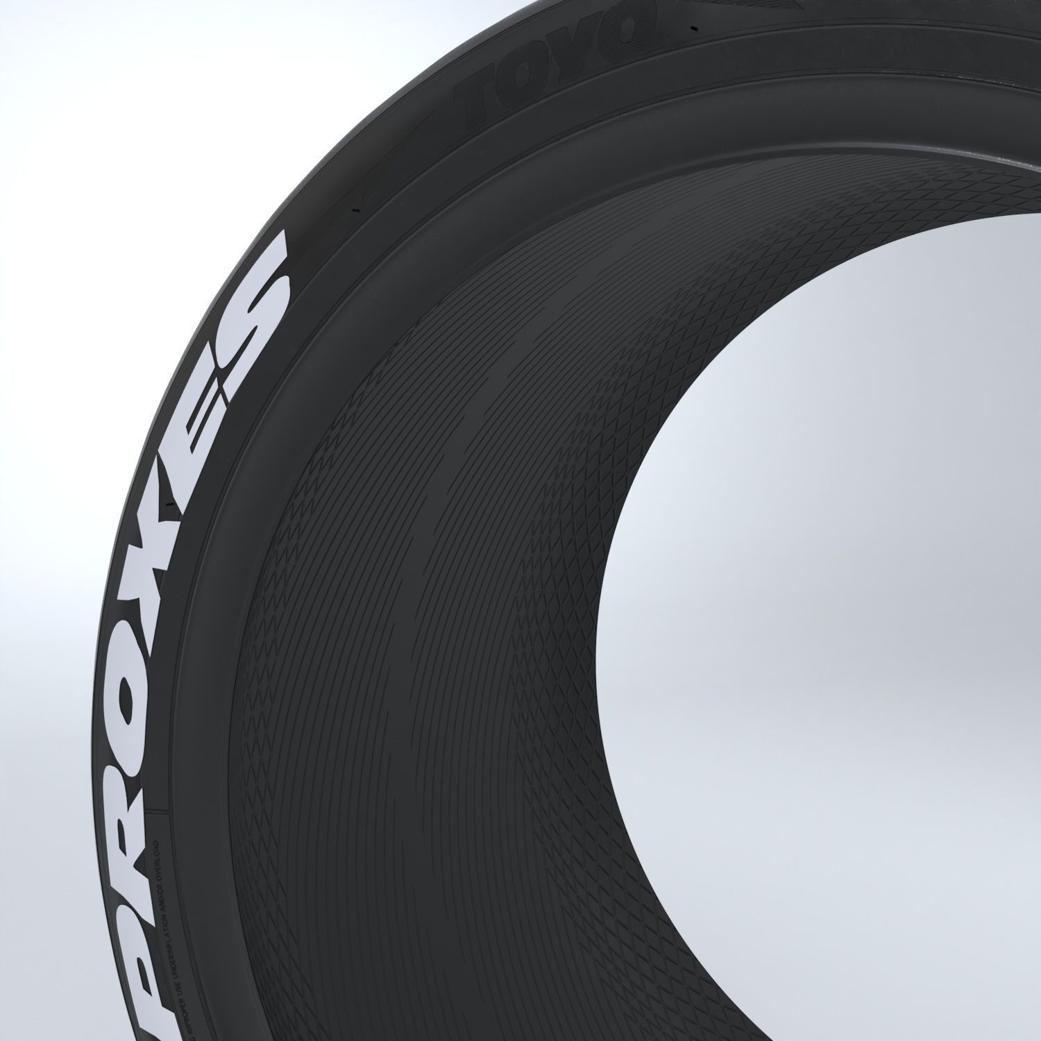 TOYO PROXES R888R  Low-poly 3D model_11