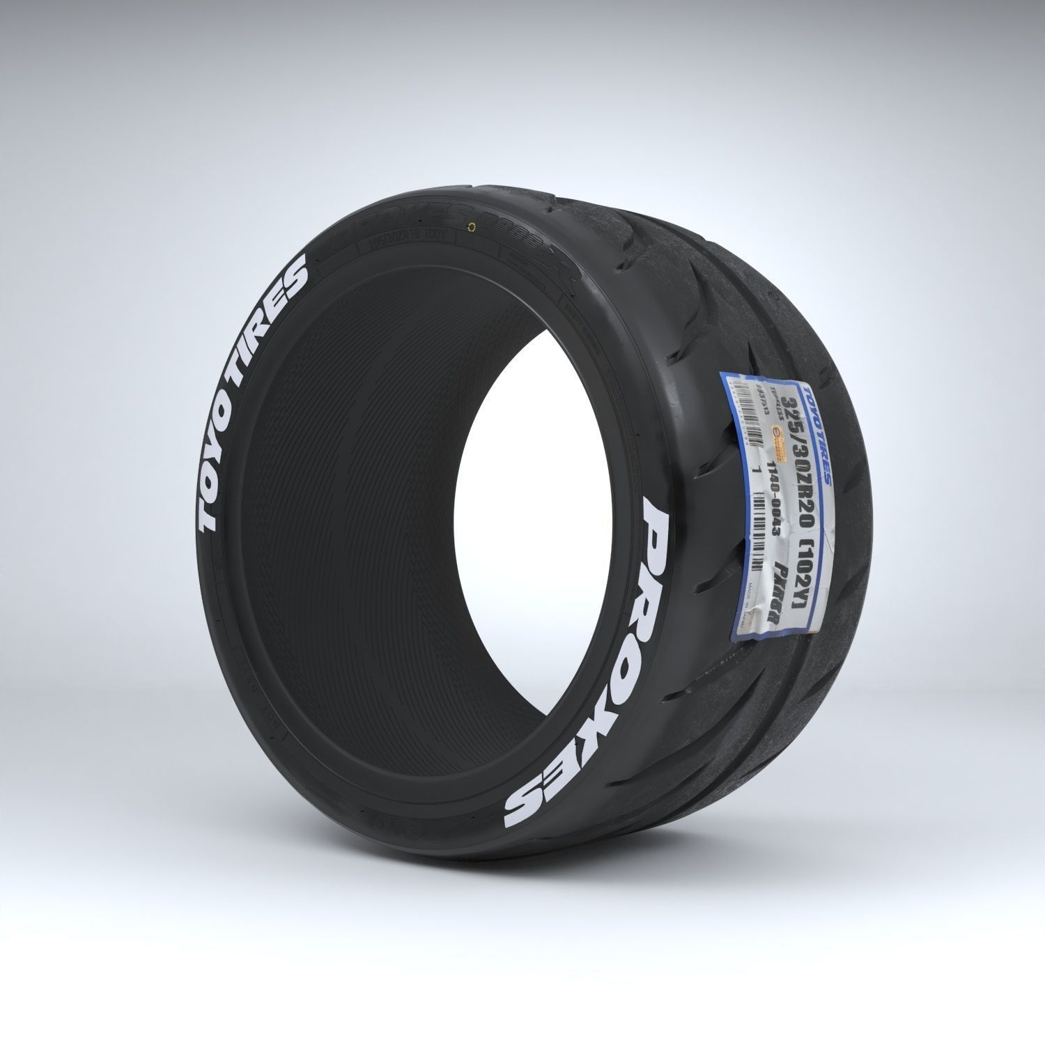 TOYO PROXES R888R  Low-poly 3D model_6