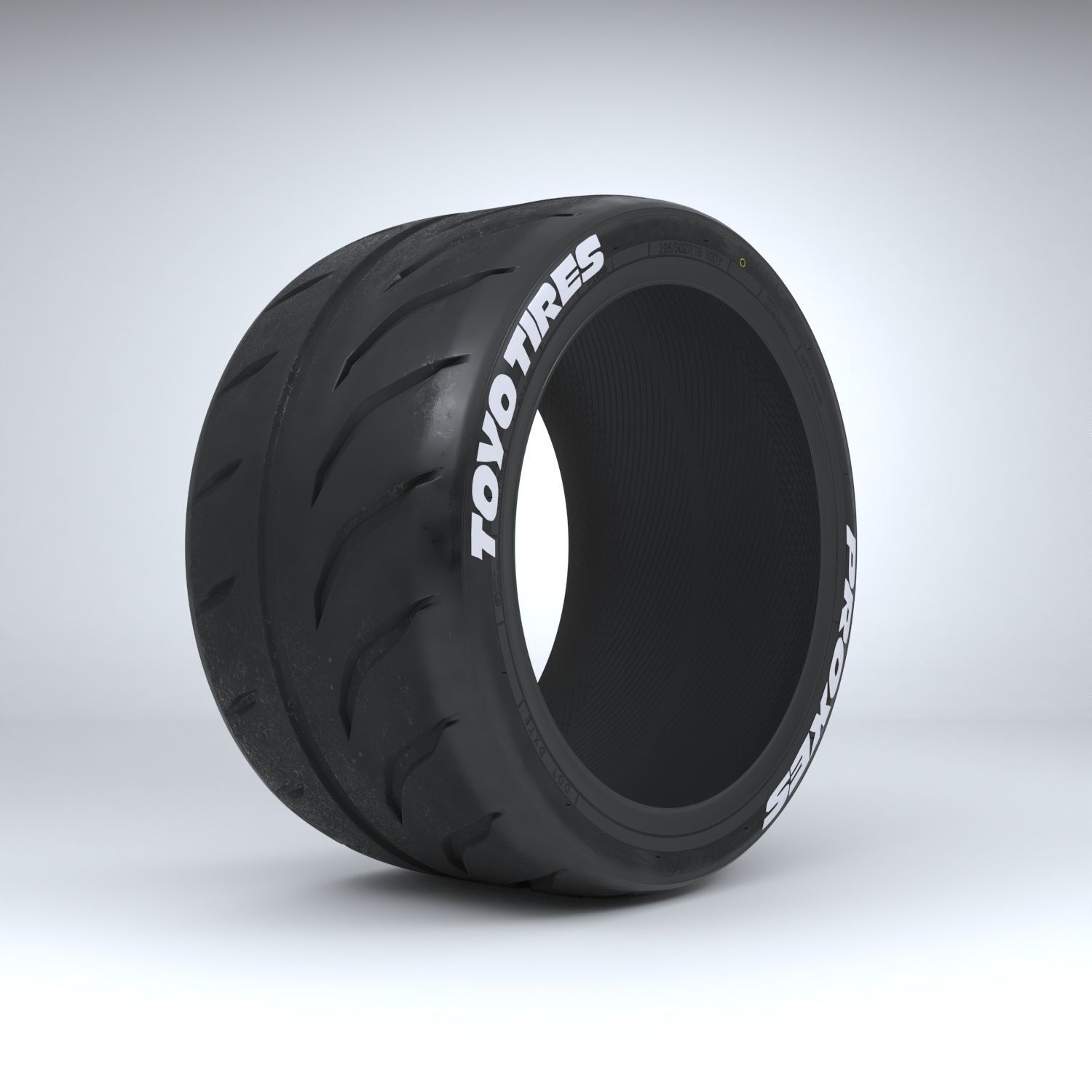TOYO PROXES R888R  Low-poly 3D model_8