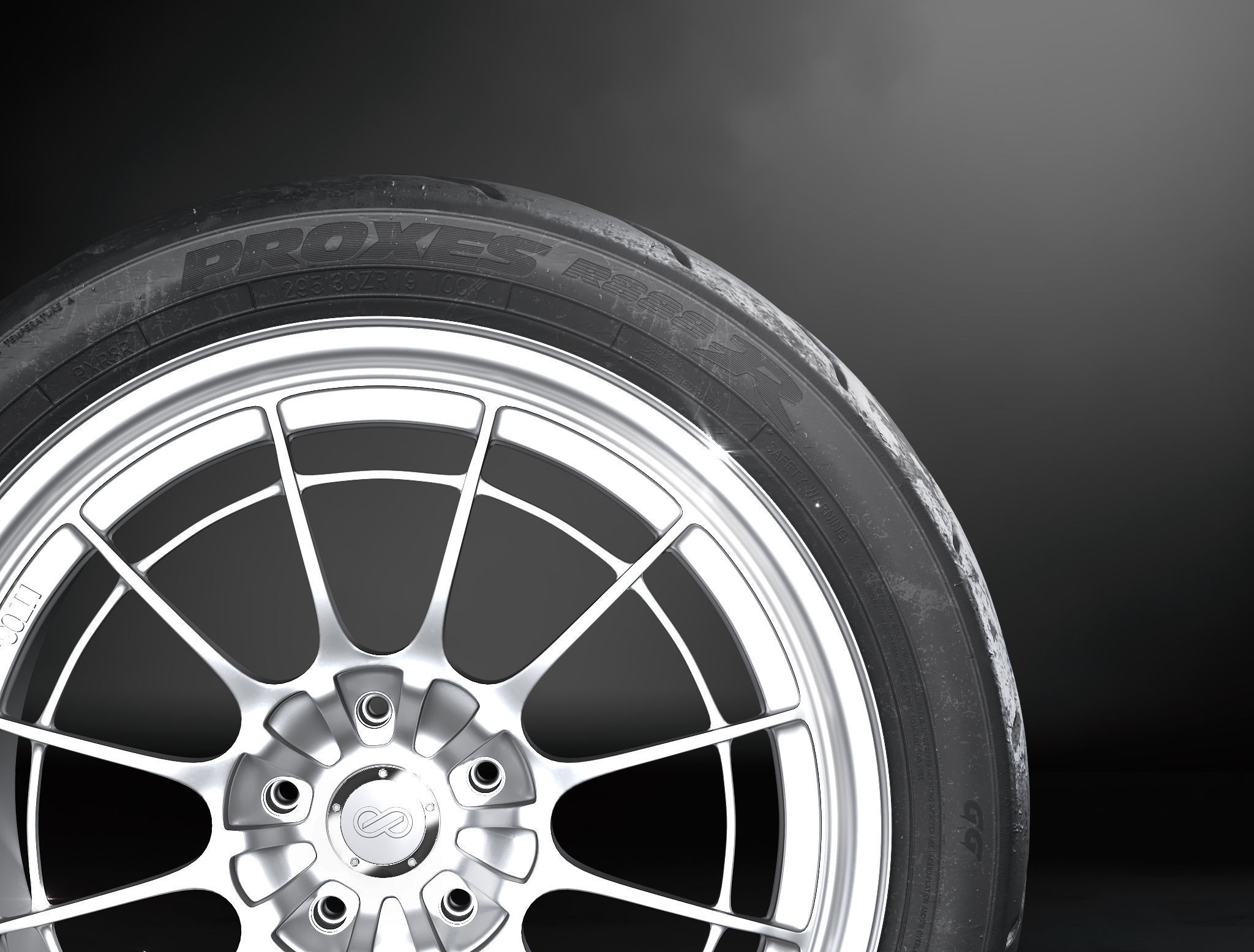 TOYO PROXES R888R  Low-poly 3D model_21