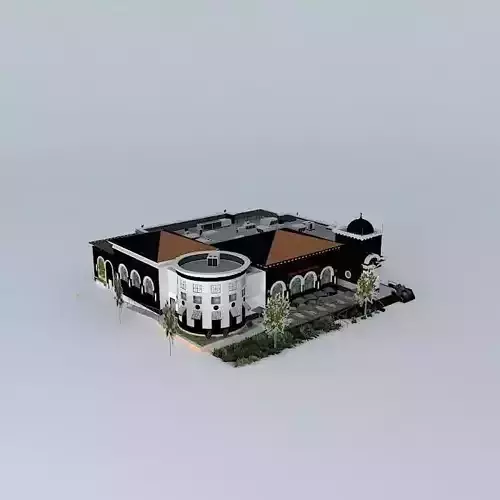 Restaurant building Free 3D model