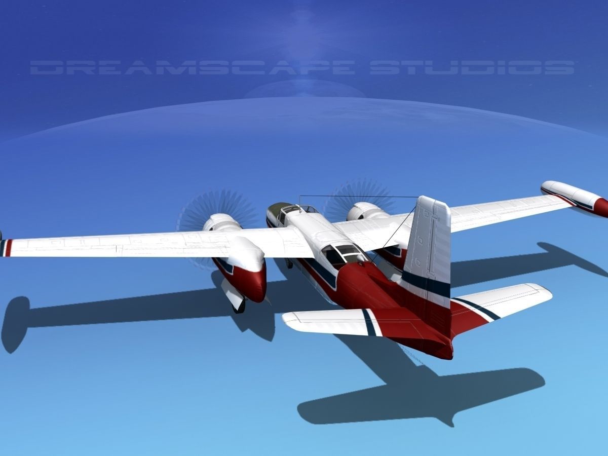 Douglas B-26 Marketeer V05 3D model_8