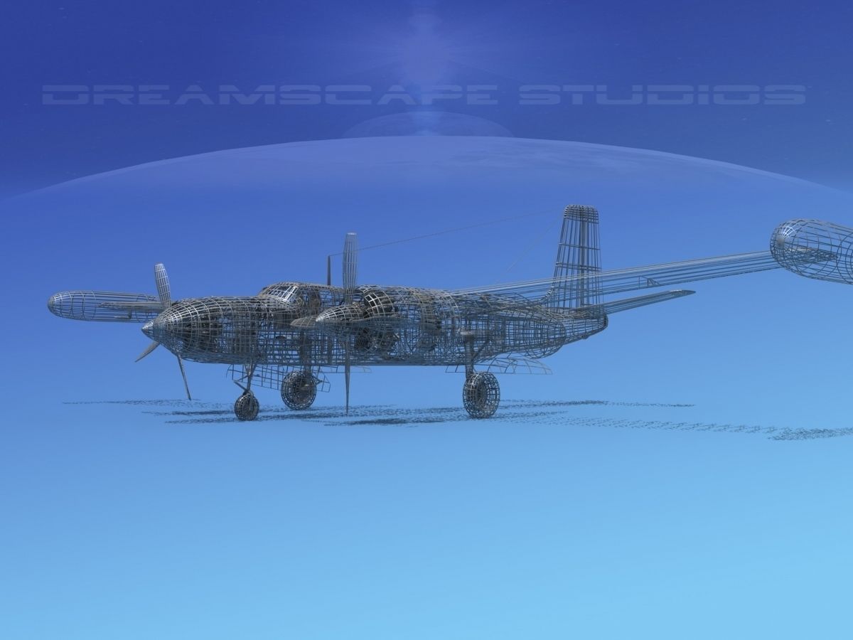 Douglas B-26 Marketeer V05 3D model_12