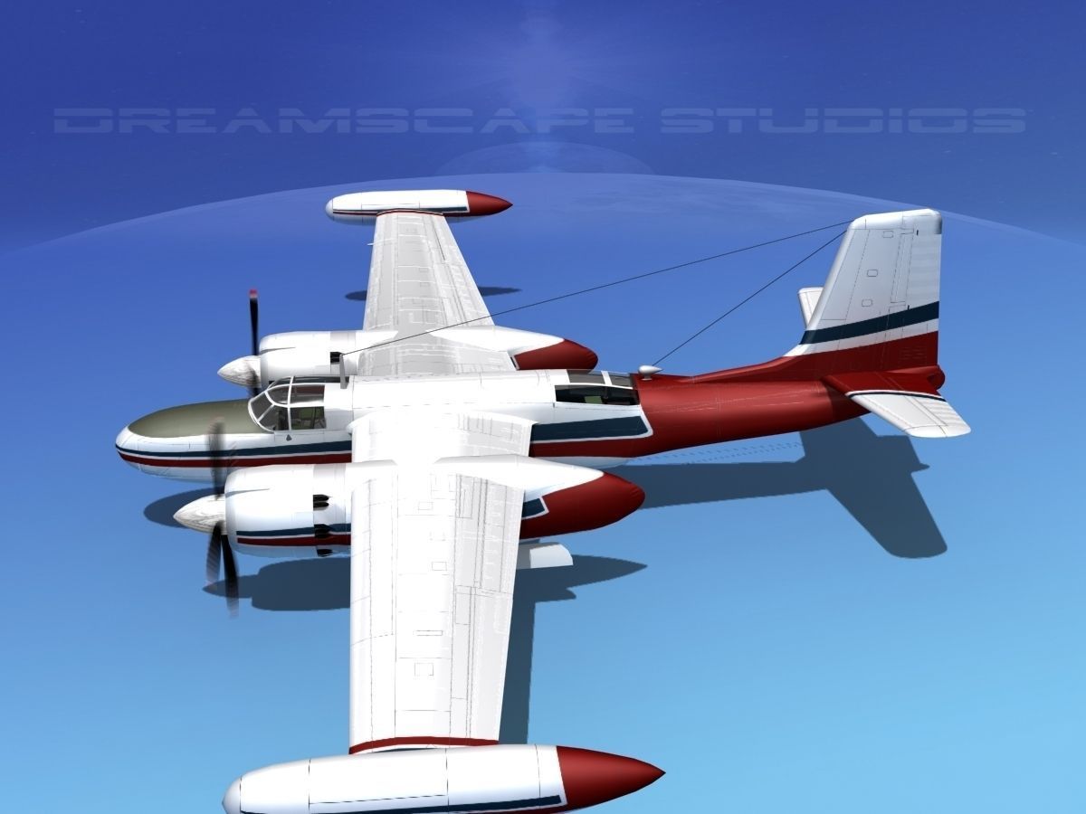 Douglas B-26 Marketeer V05 3D model_10