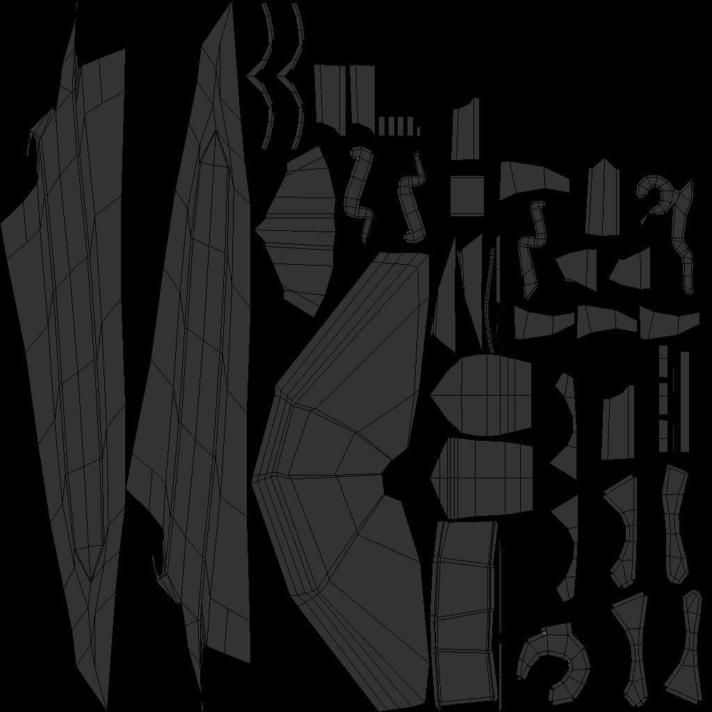 Black Dagger 3D model_4