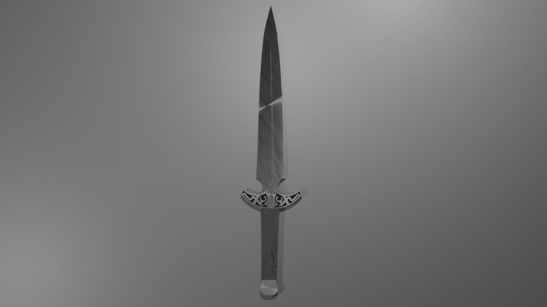 Black Dagger 3D model_2