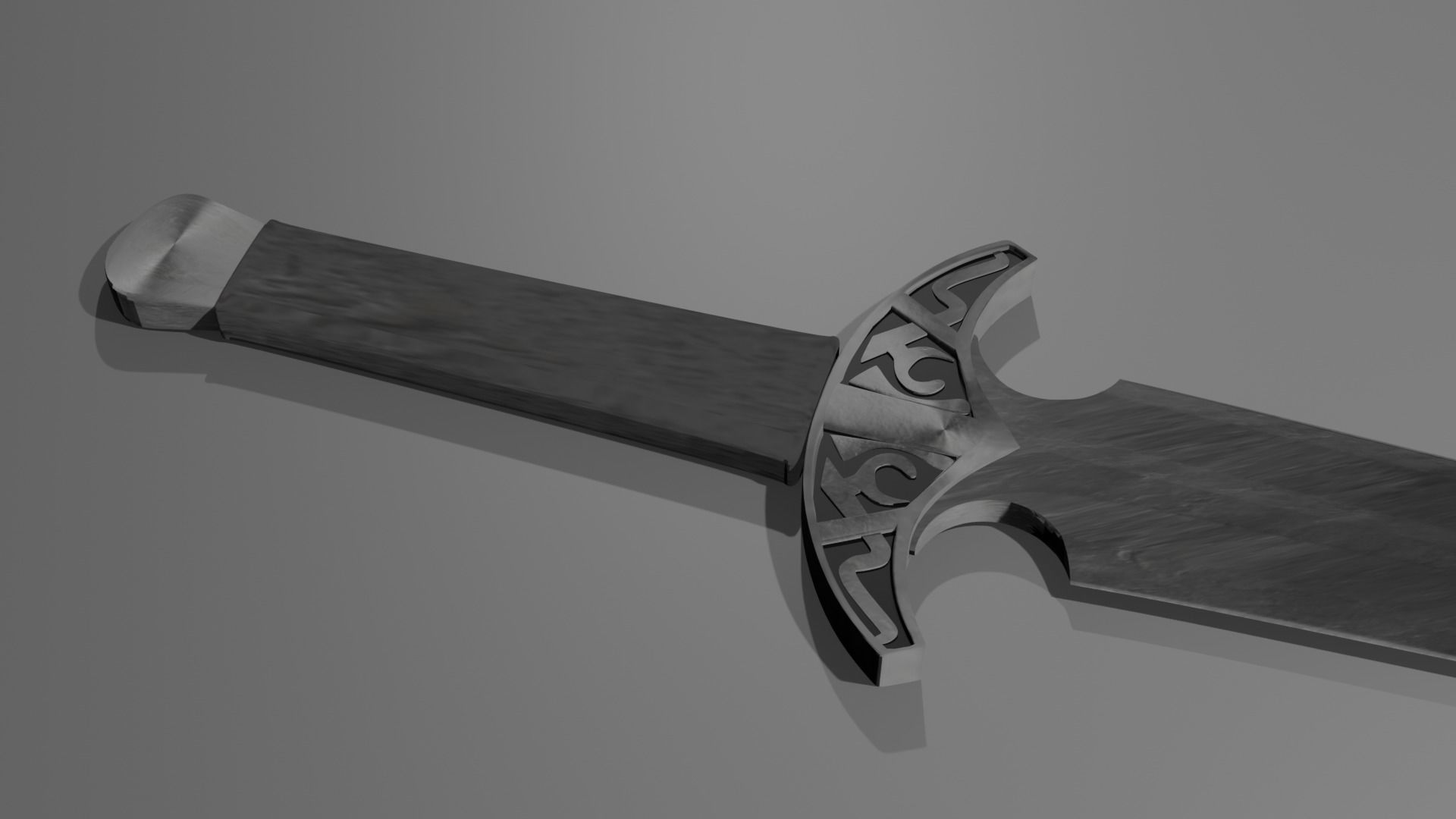 Black Dagger 3D model_3