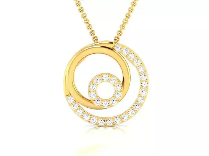 pendant-8980 diamond pendant gold