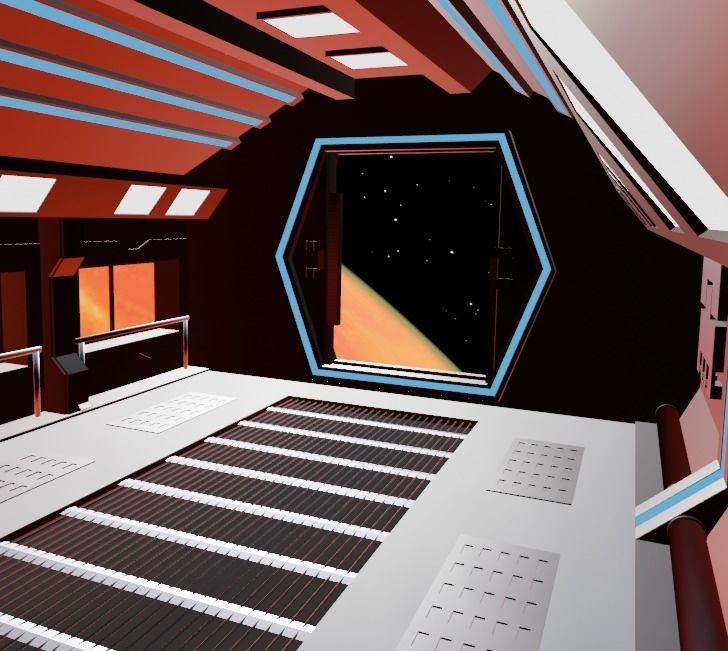 Space corridor 3d  3D model_5