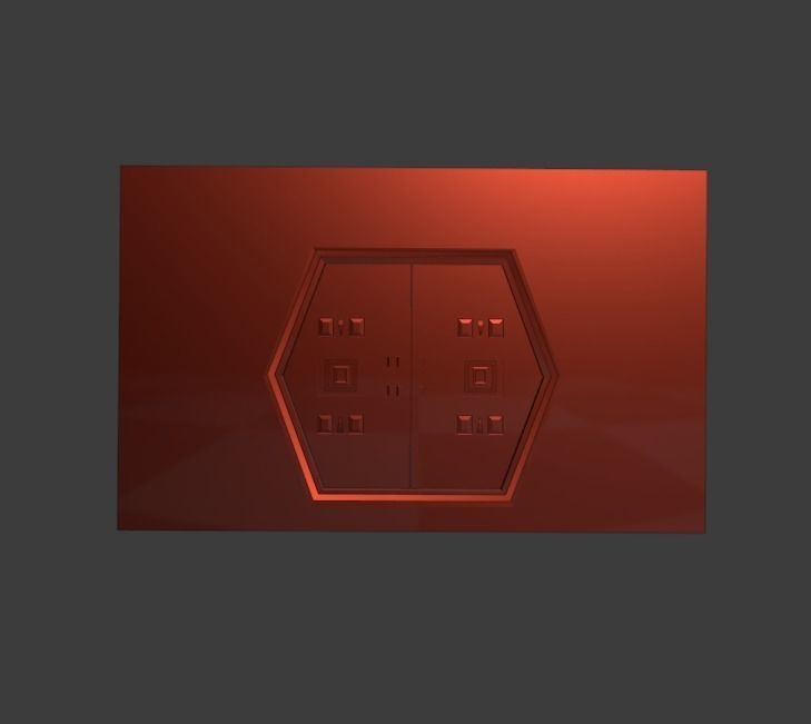 Space corridor 3d  3D model_12