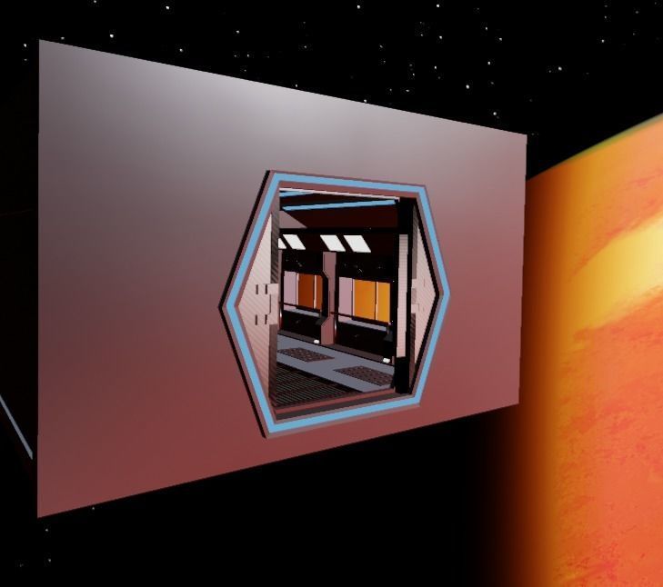 Space corridor 3d  3D model_4