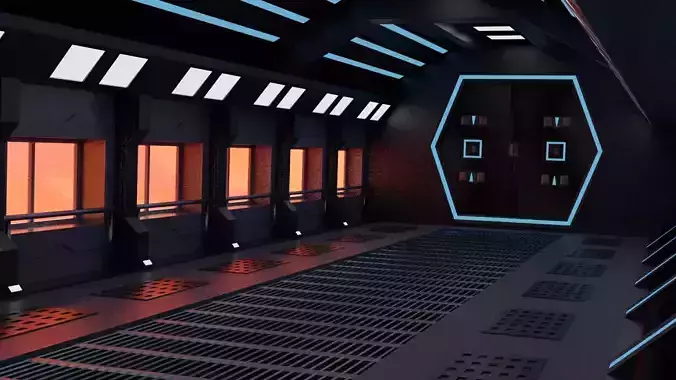 Space corridor 3d 