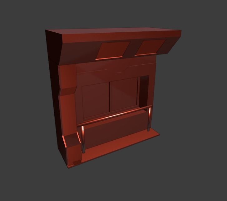 Space corridor 3d  3D model_13