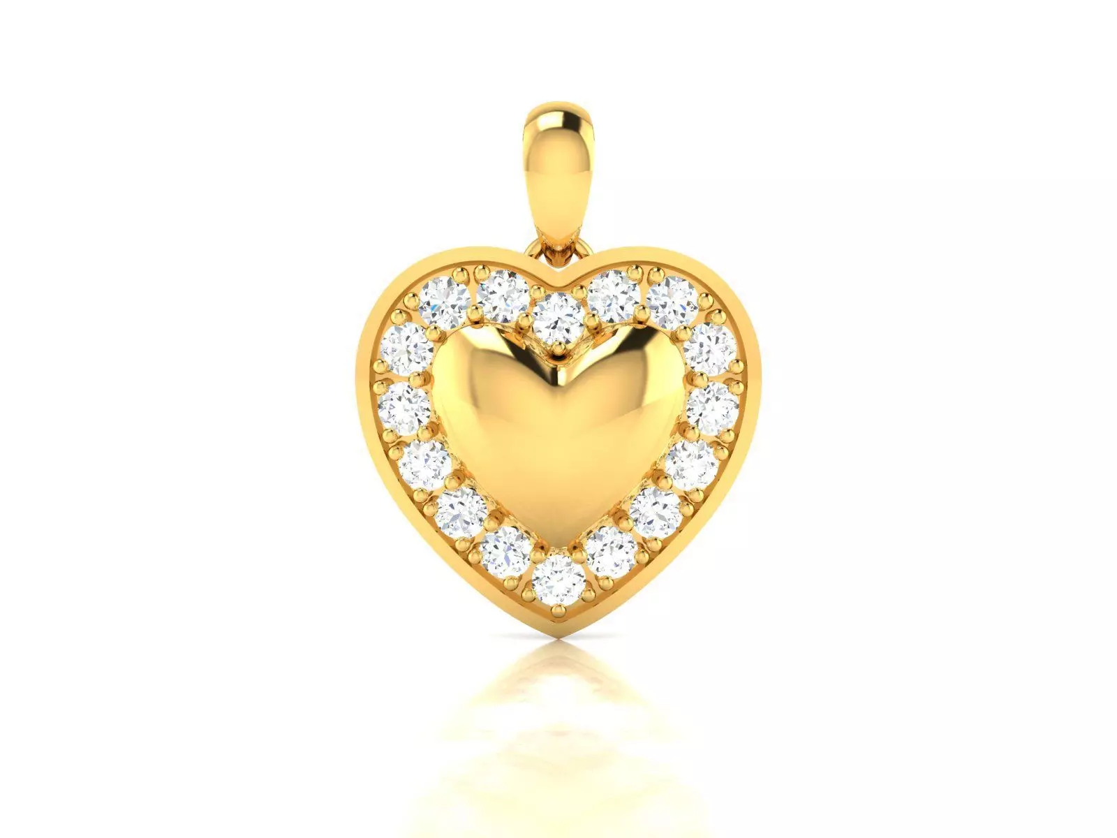 heart pendant-8800 3D print model_0