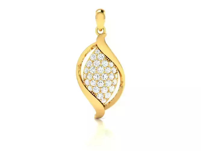 pendant-8789 diamond pendant gold