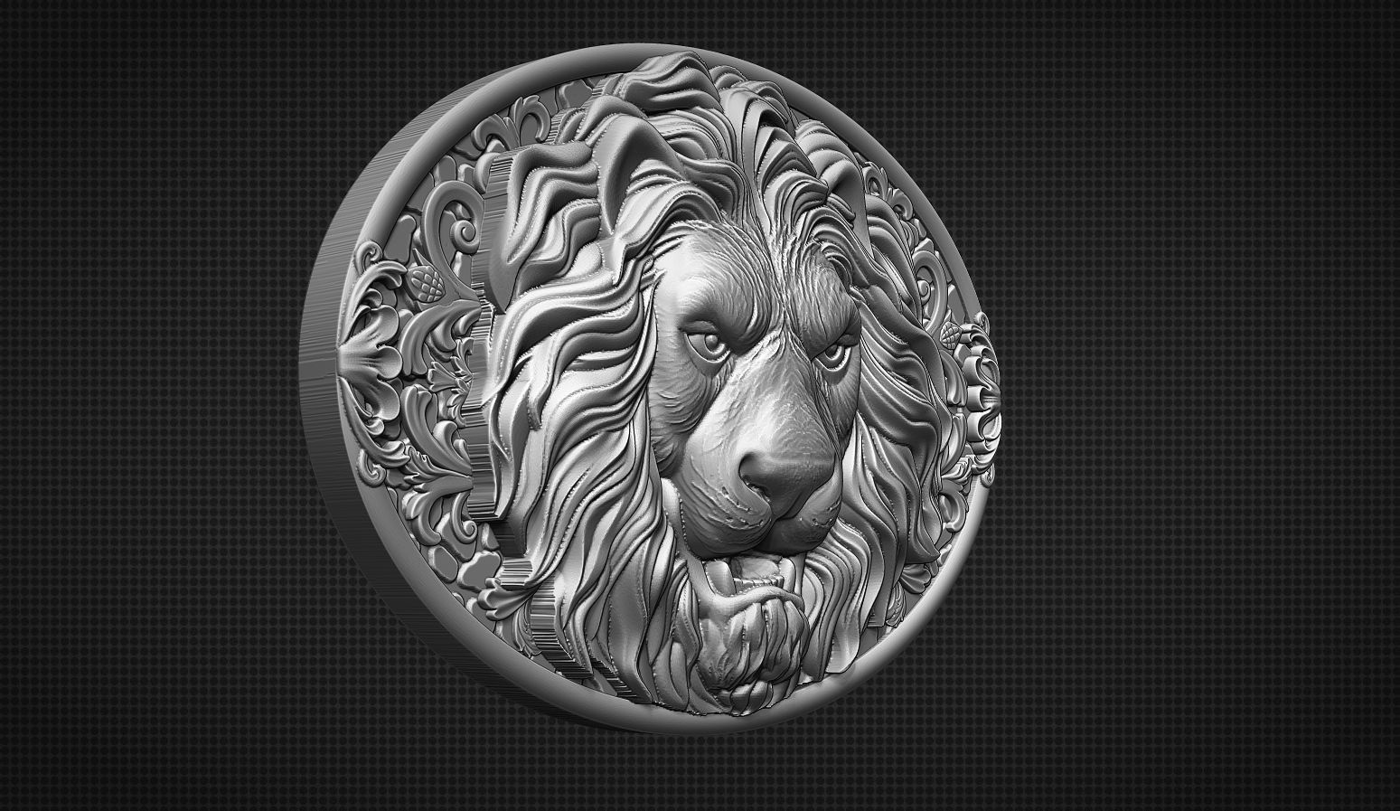 Lion Head 3D print model_8