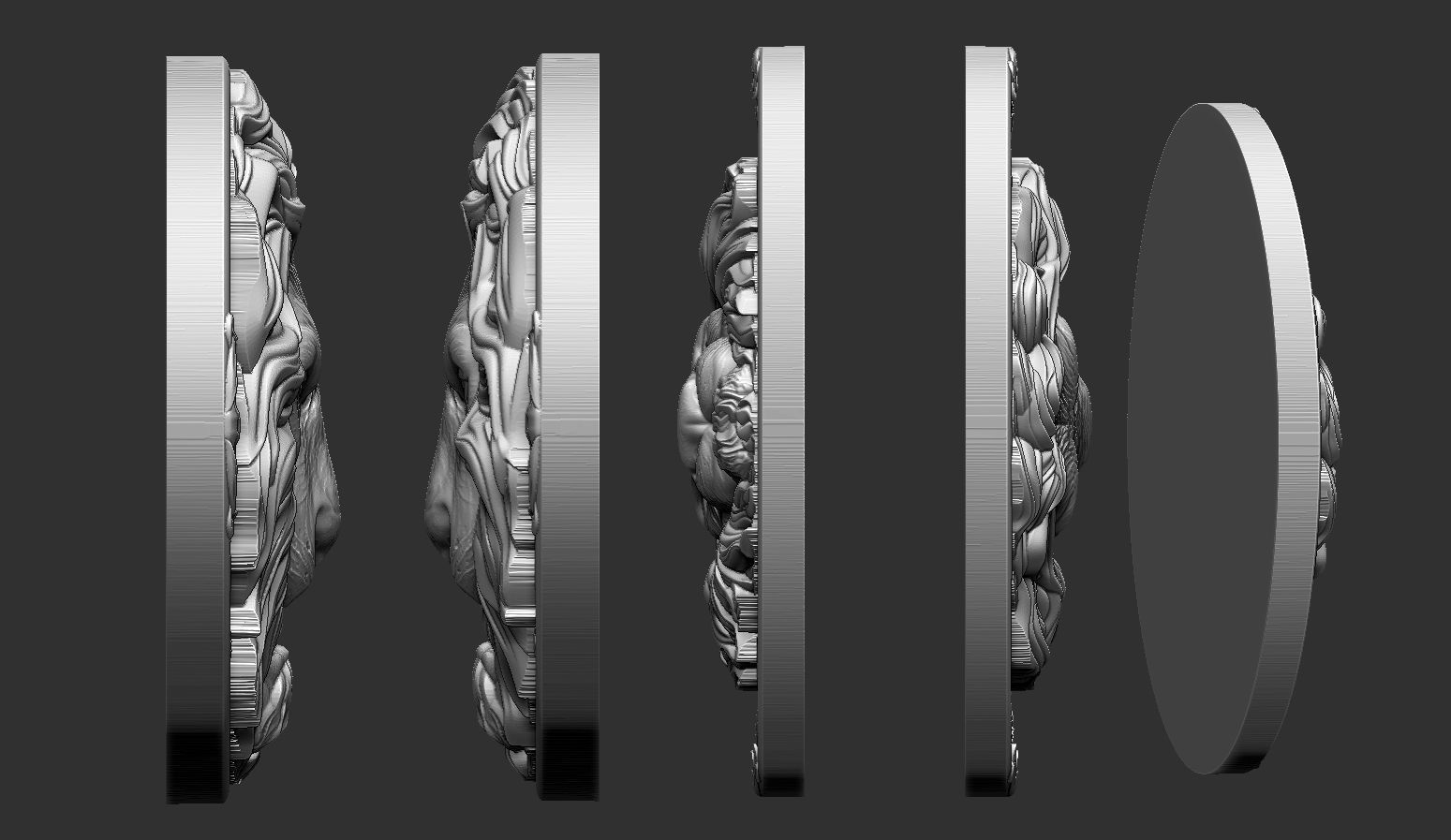 Lion Head 3D print model_9