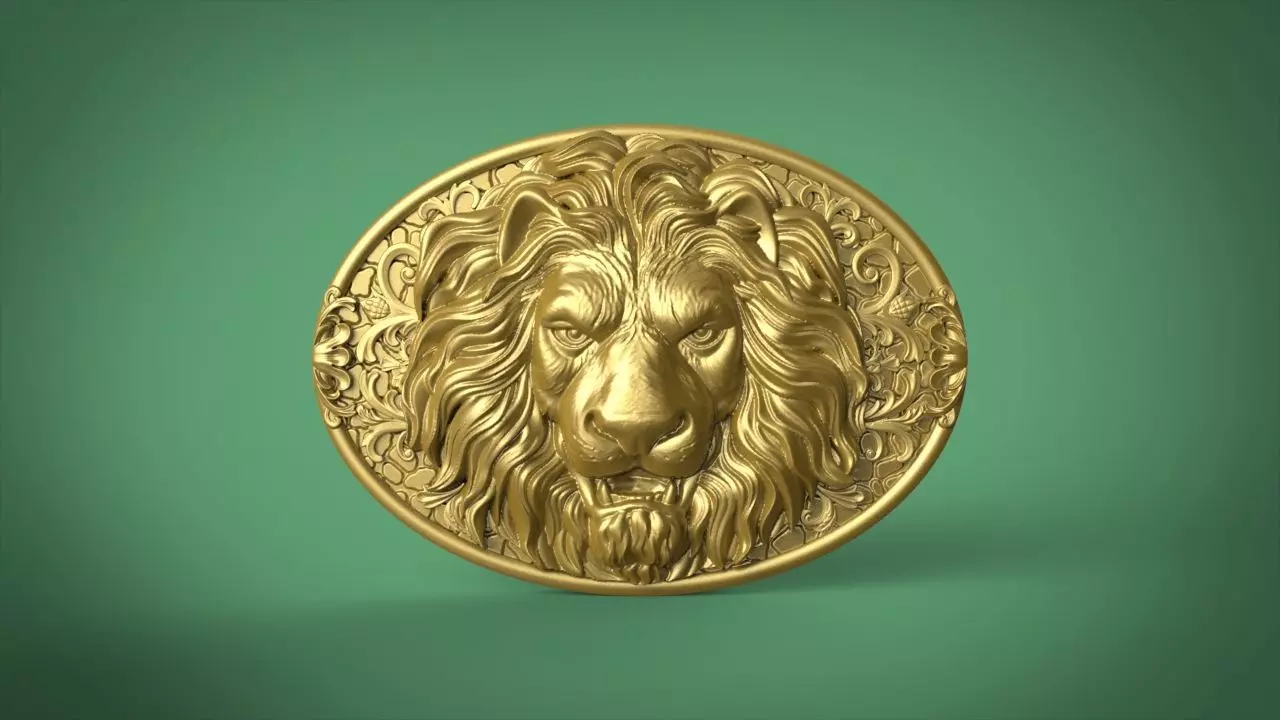 Lion Head 3D print model_0