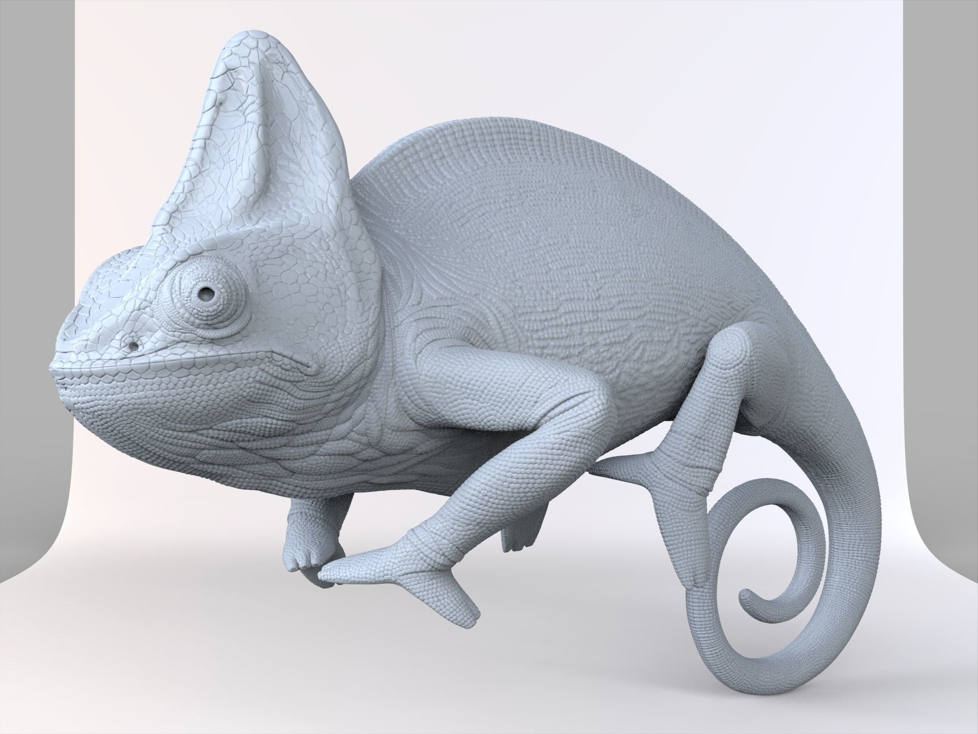 Chameleon - reptile 3D print model_2