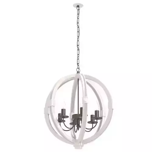 Custom made globe chandelier 6 light