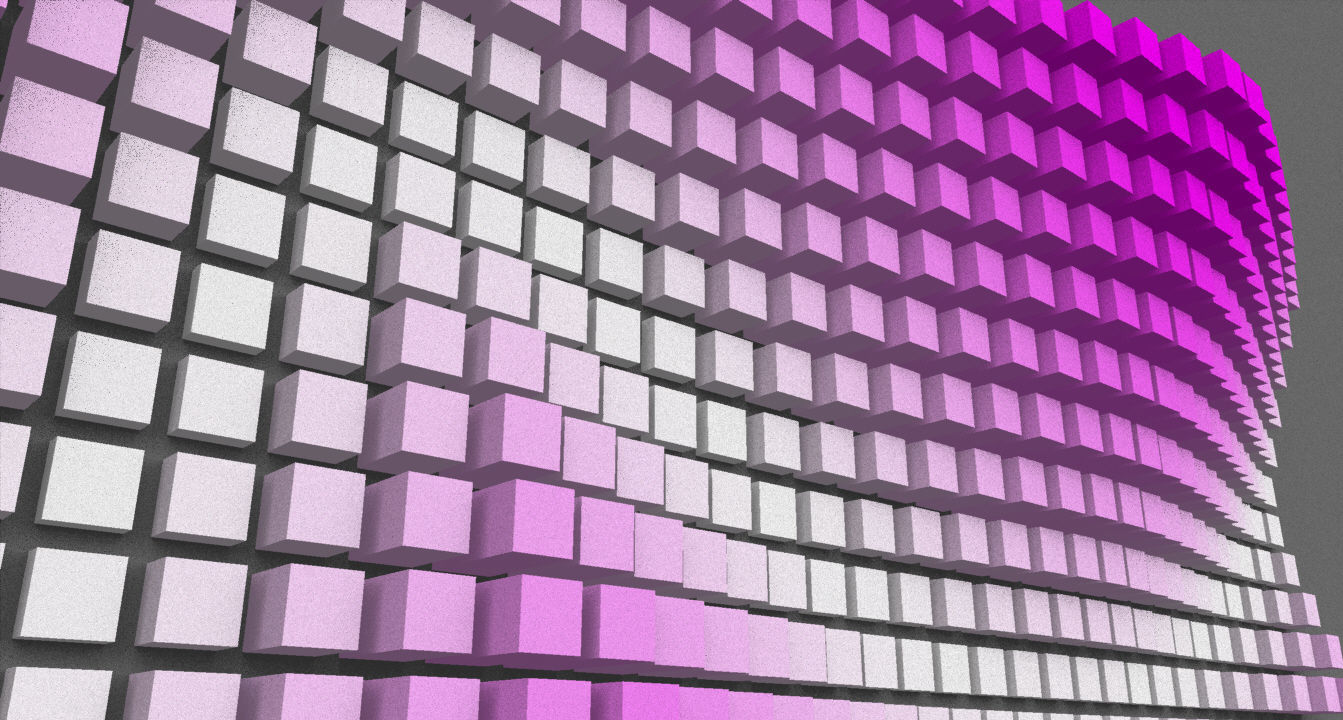 Parametric Magenta and White Colored Wall Decoration  3D model_5