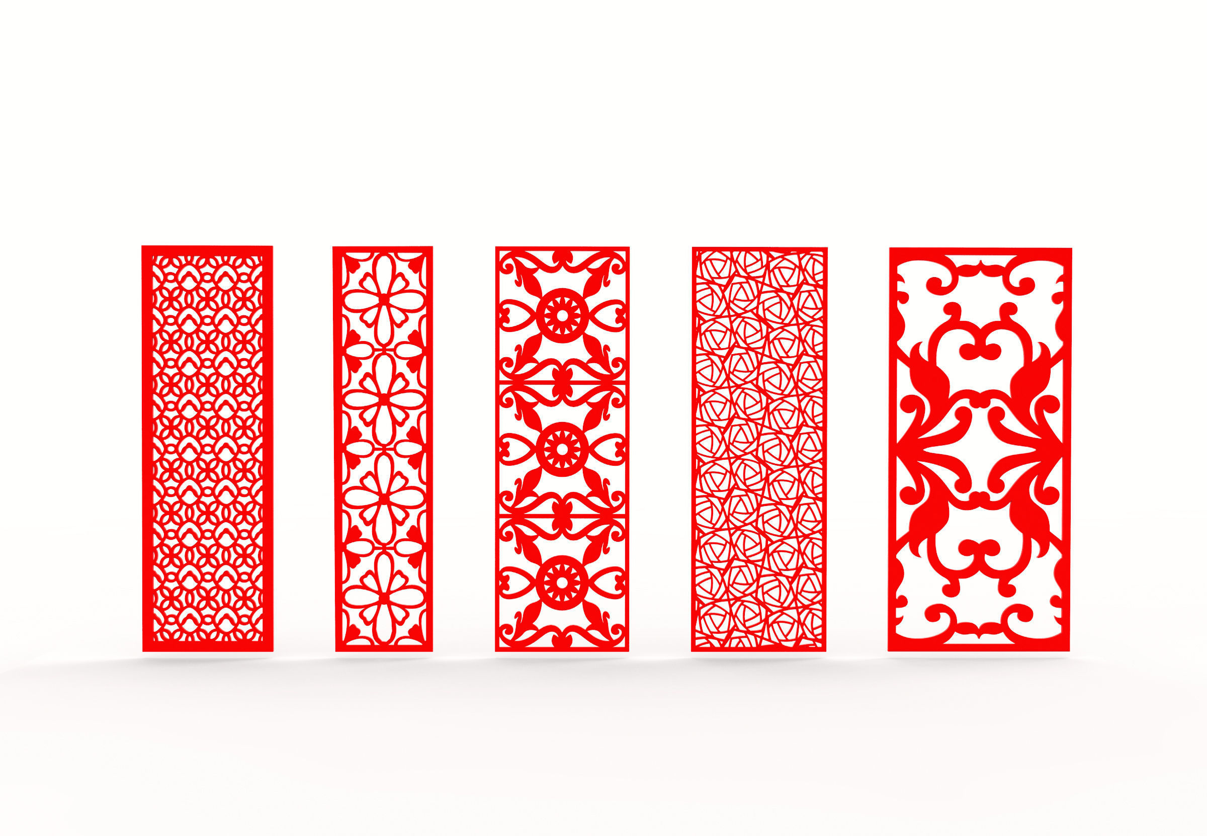 35 3D Decorative wall panels - screen SET 074 3D model_4