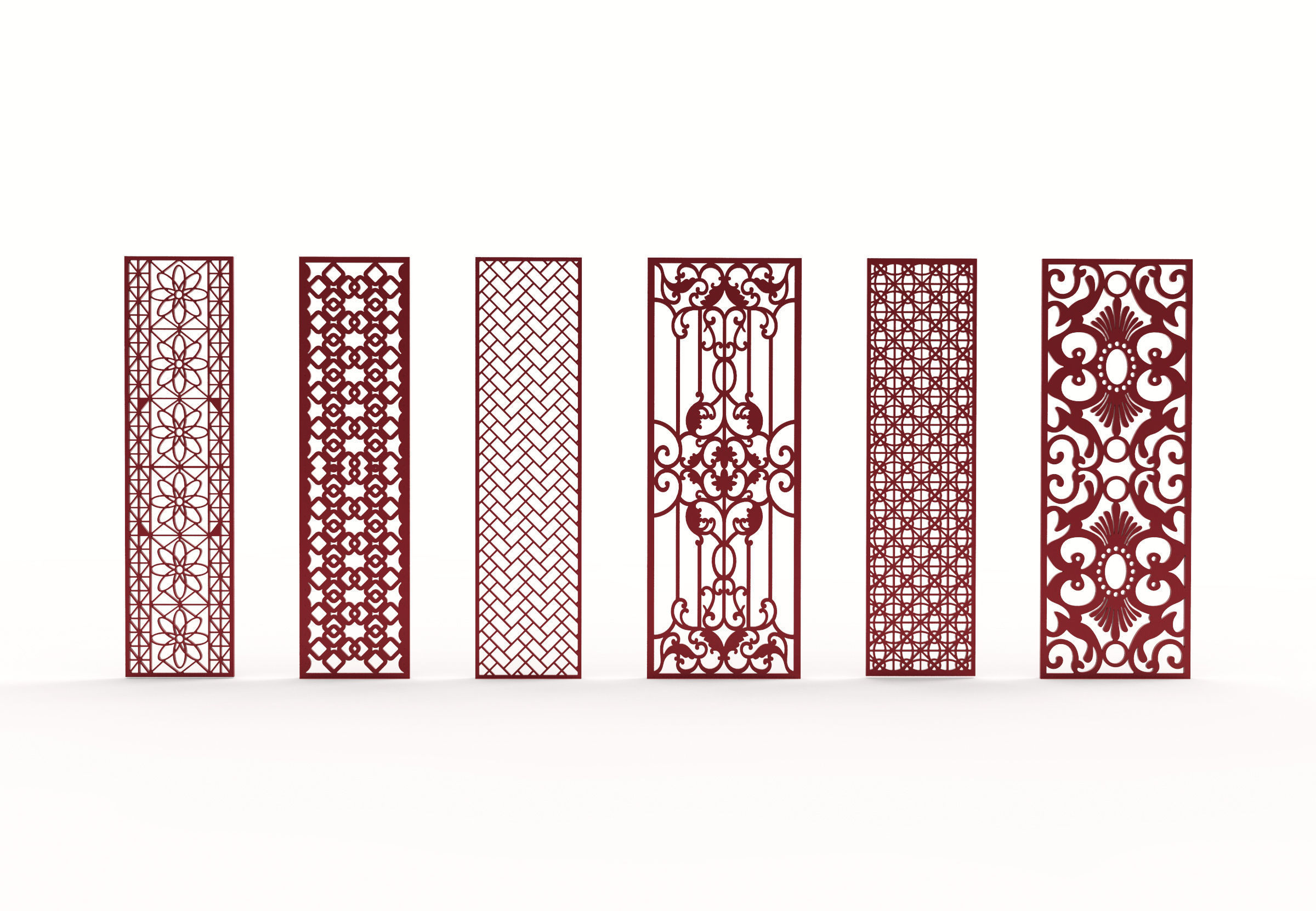 35 3D Decorative wall panels - screen SET 074 3D model_8