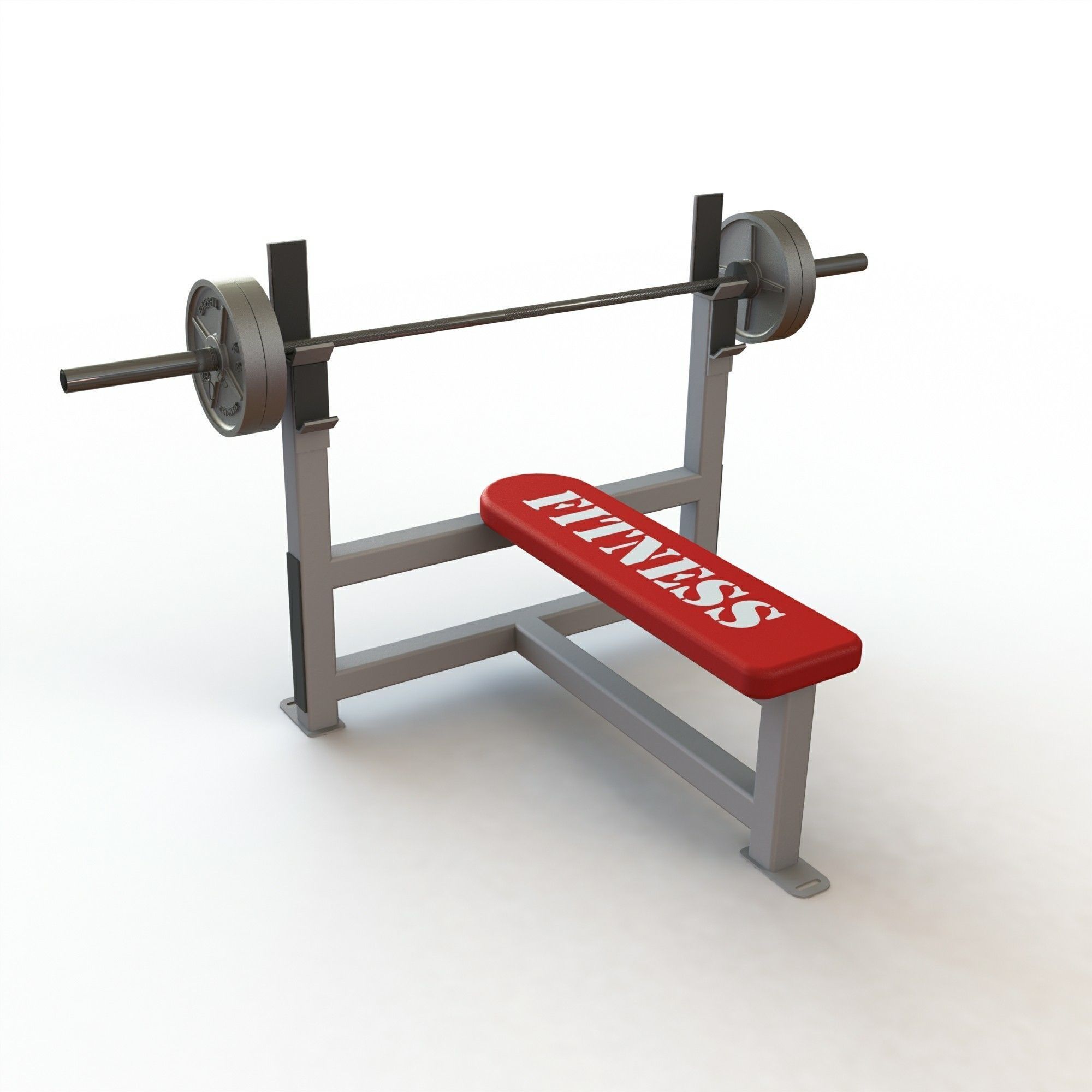 Bench Press 3D Model 3D model_2