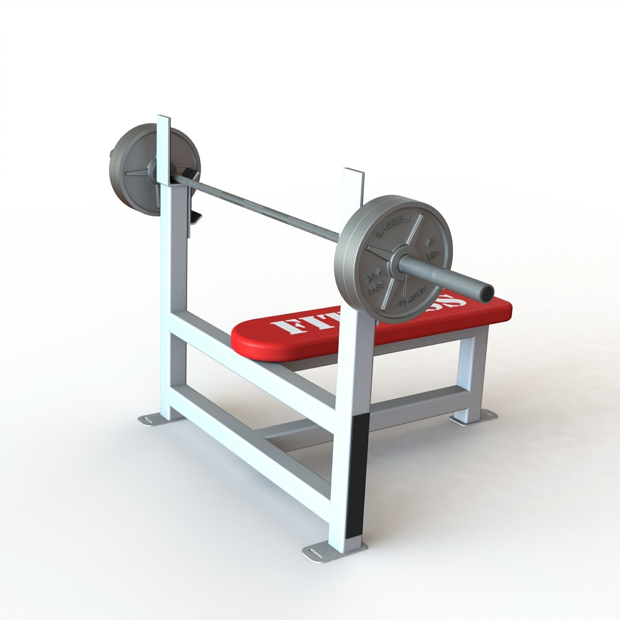 Bench Press 3D Model 3D model_8