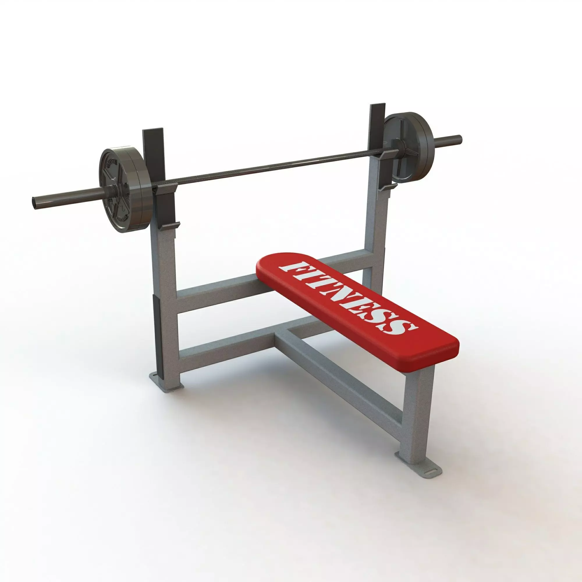 Bench Press 3D Model 3D model_0