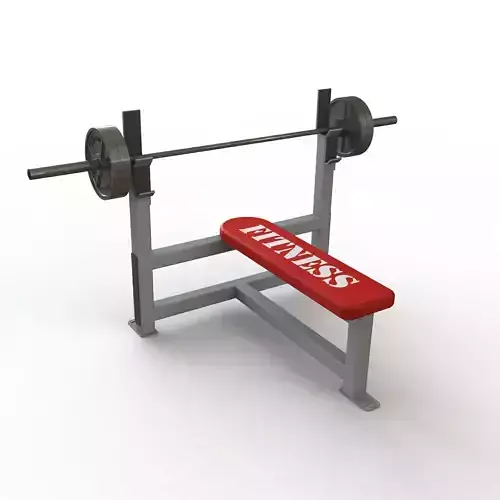 Bench Press 3D Model