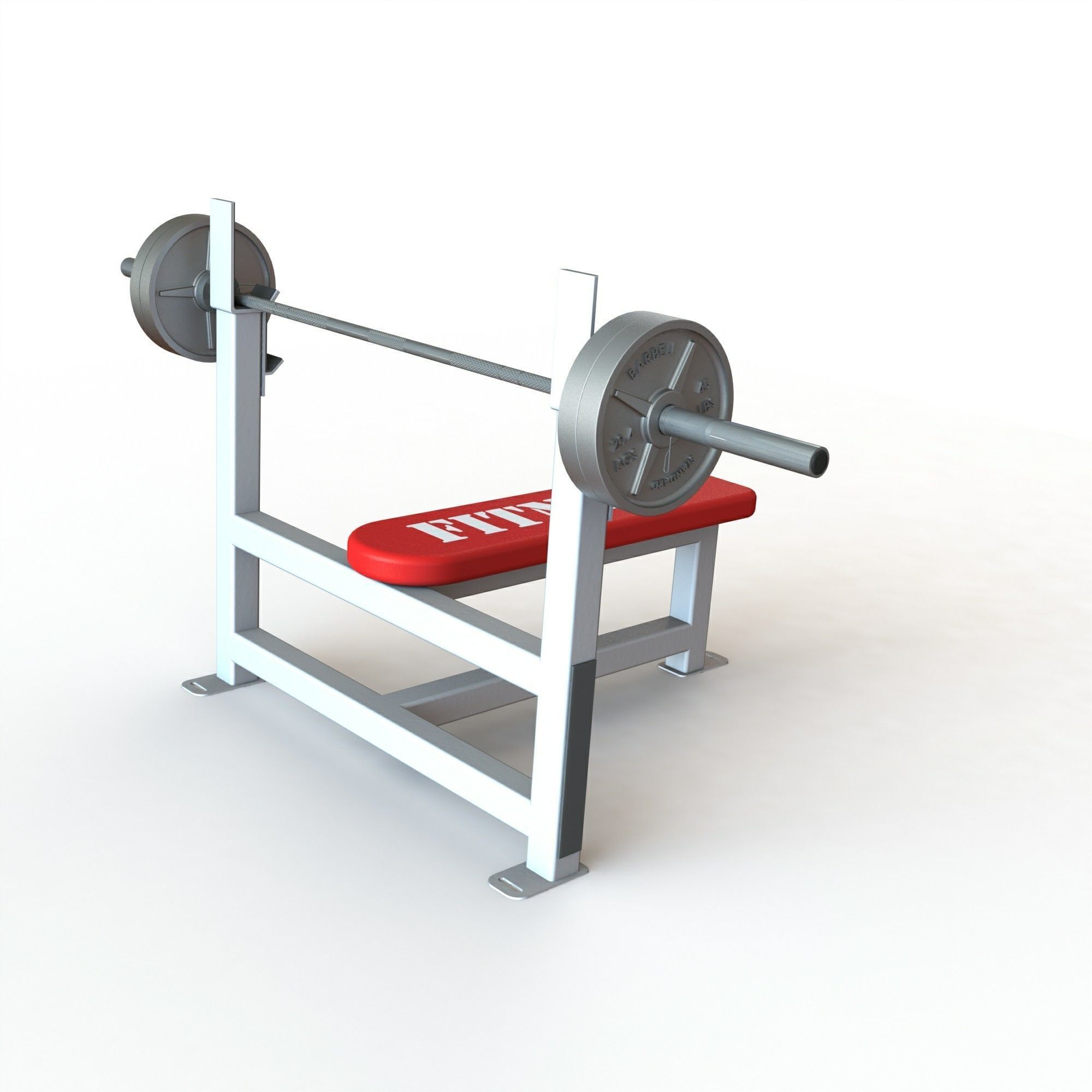 Bench Press 3D Model 3D model_1