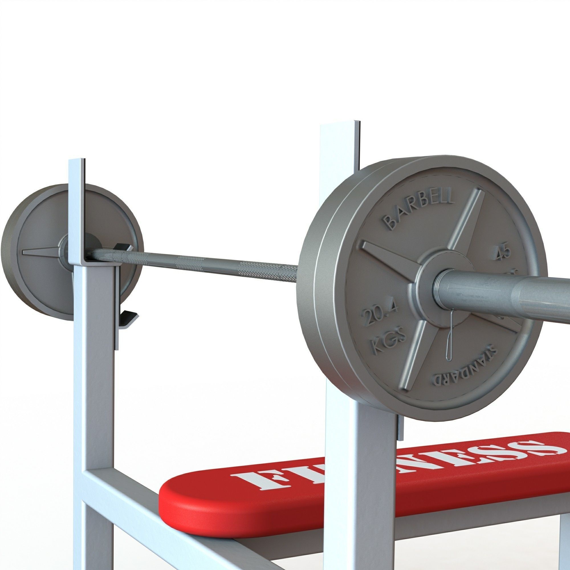 Bench Press 3D Model 3D model_4