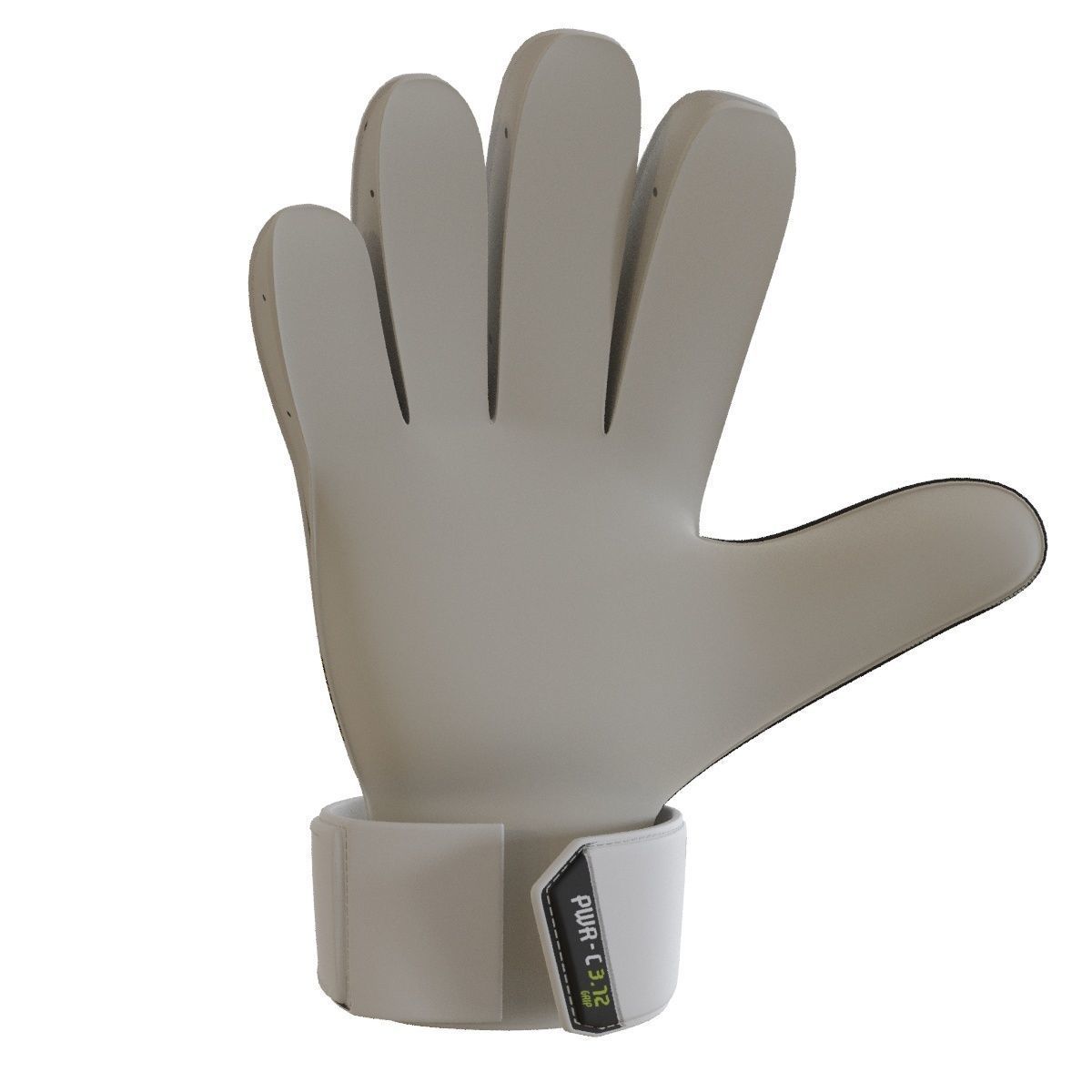 Football goalkeeper gloves  Low-poly 3D model_5
