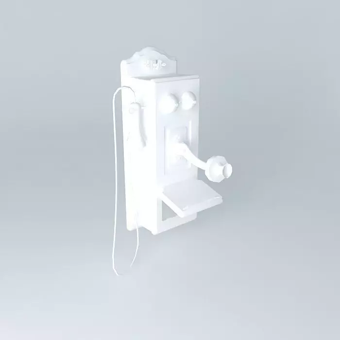 old phone Free 3D model_0
