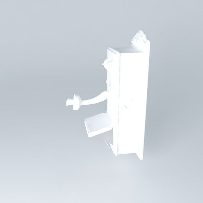 old phone Free 3D model_2