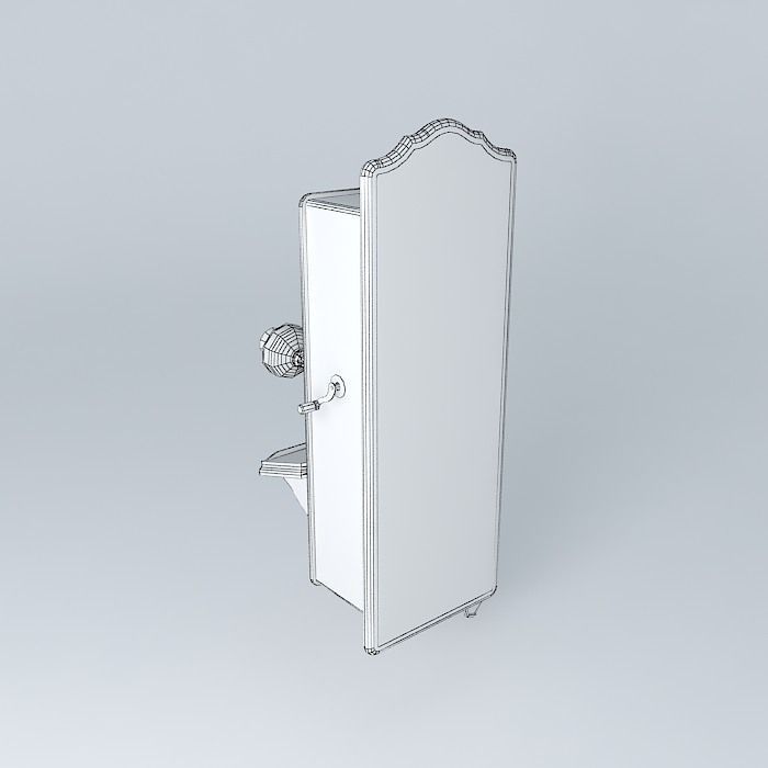 old phone Free 3D model_4