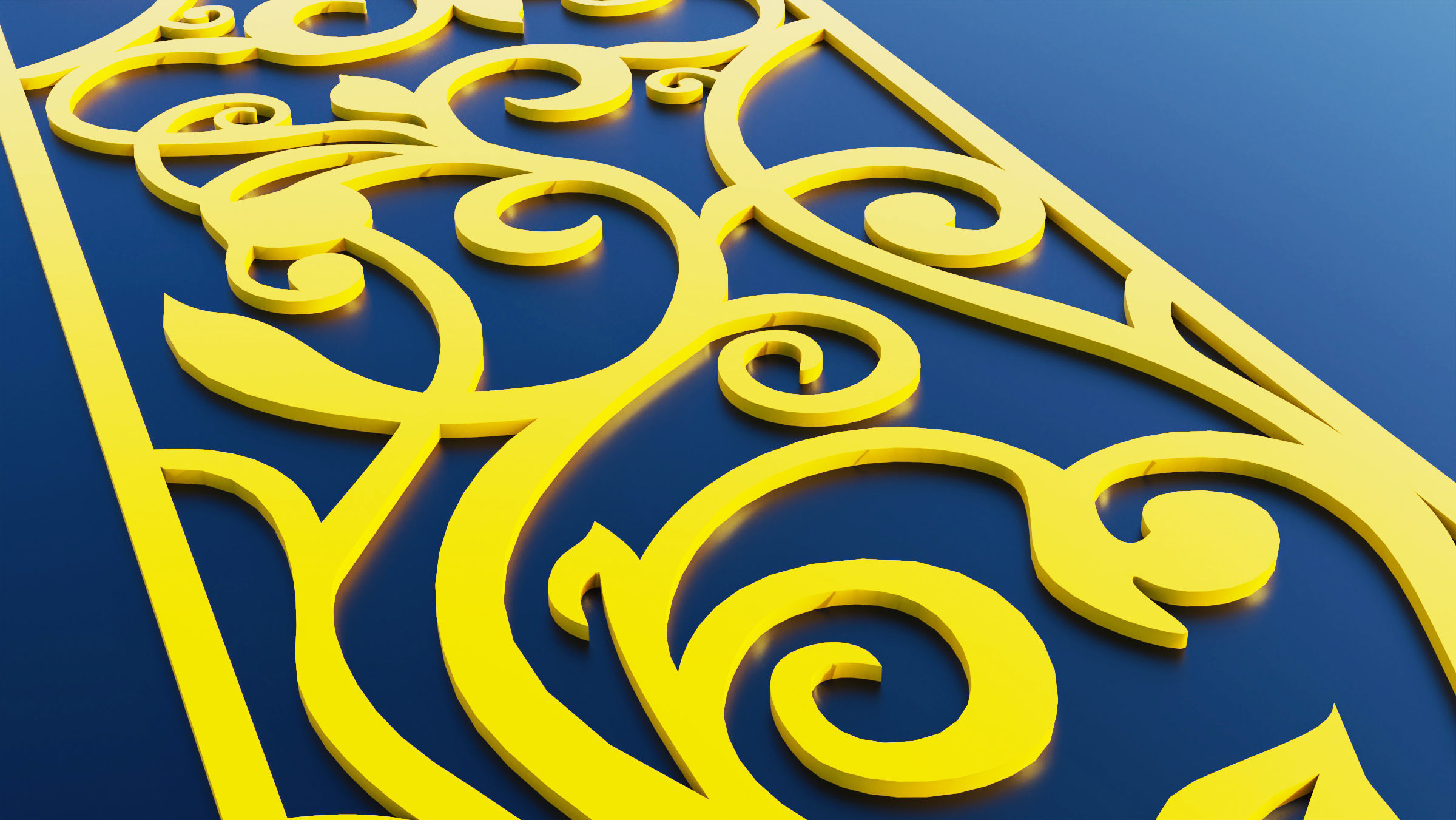 35 3D Decorative wall panels - screen SET 084 3D model_2