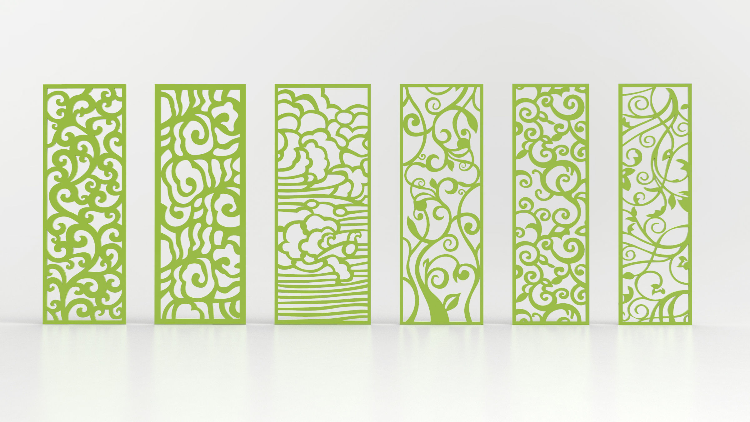 35 3D Decorative wall panels - screen SET 084 3D model_6