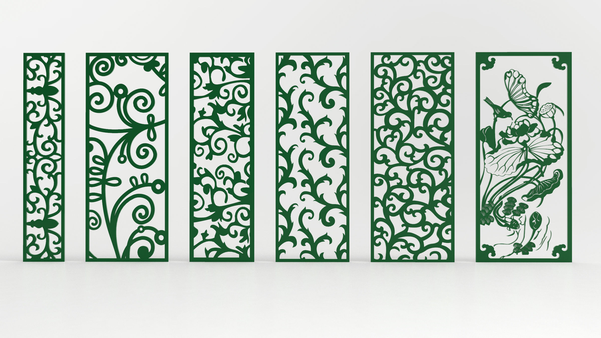 35 3D Decorative wall panels - screen SET 084 3D model_4