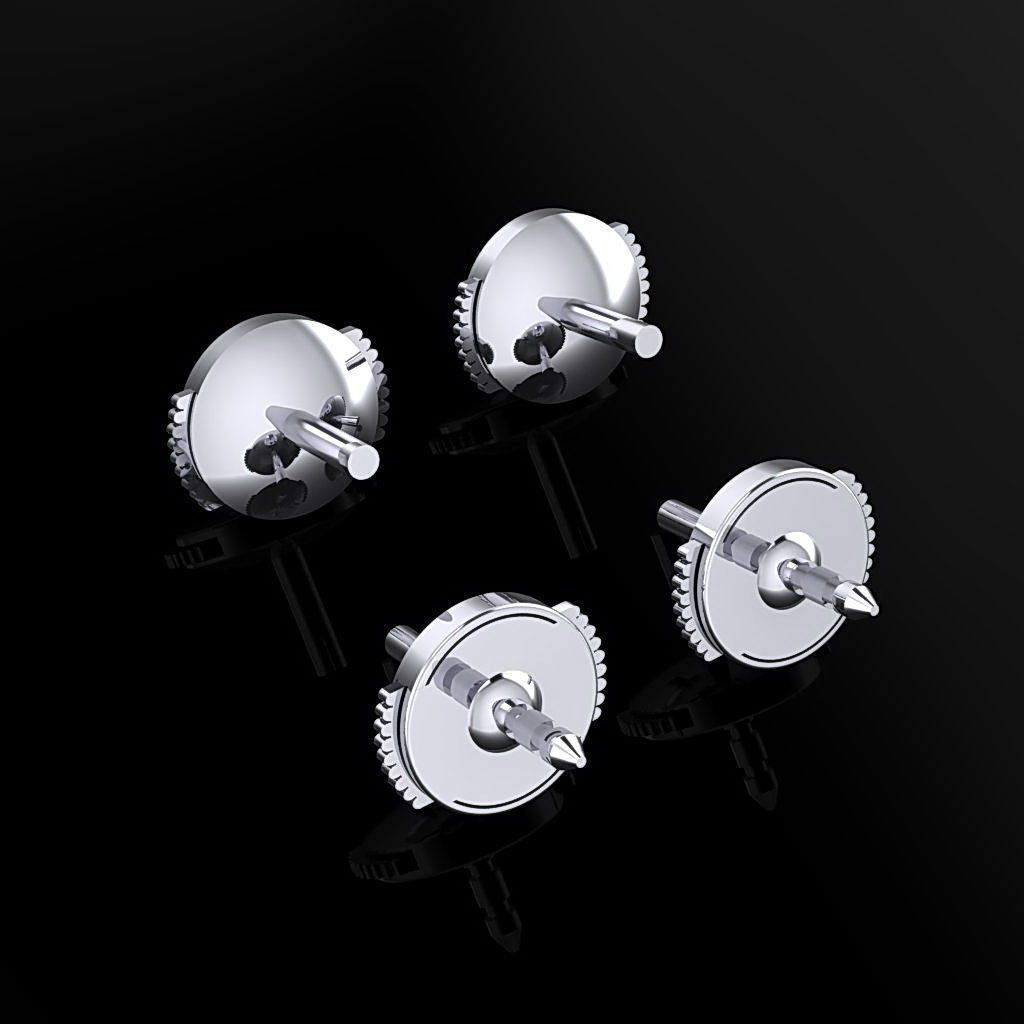 Lock for Earrings 3D print model_1