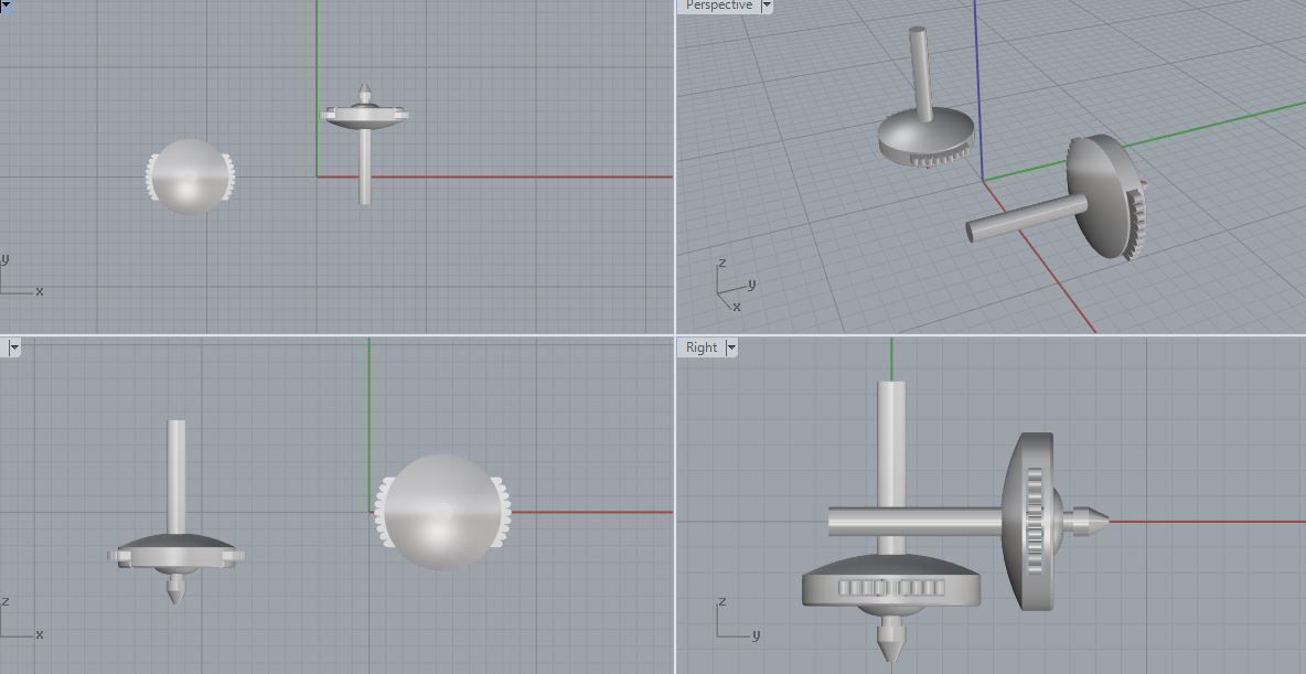 Lock for Earrings 3D print model_4