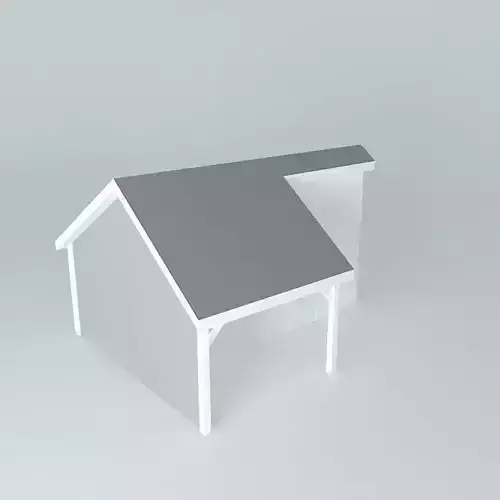 chalet house with roof