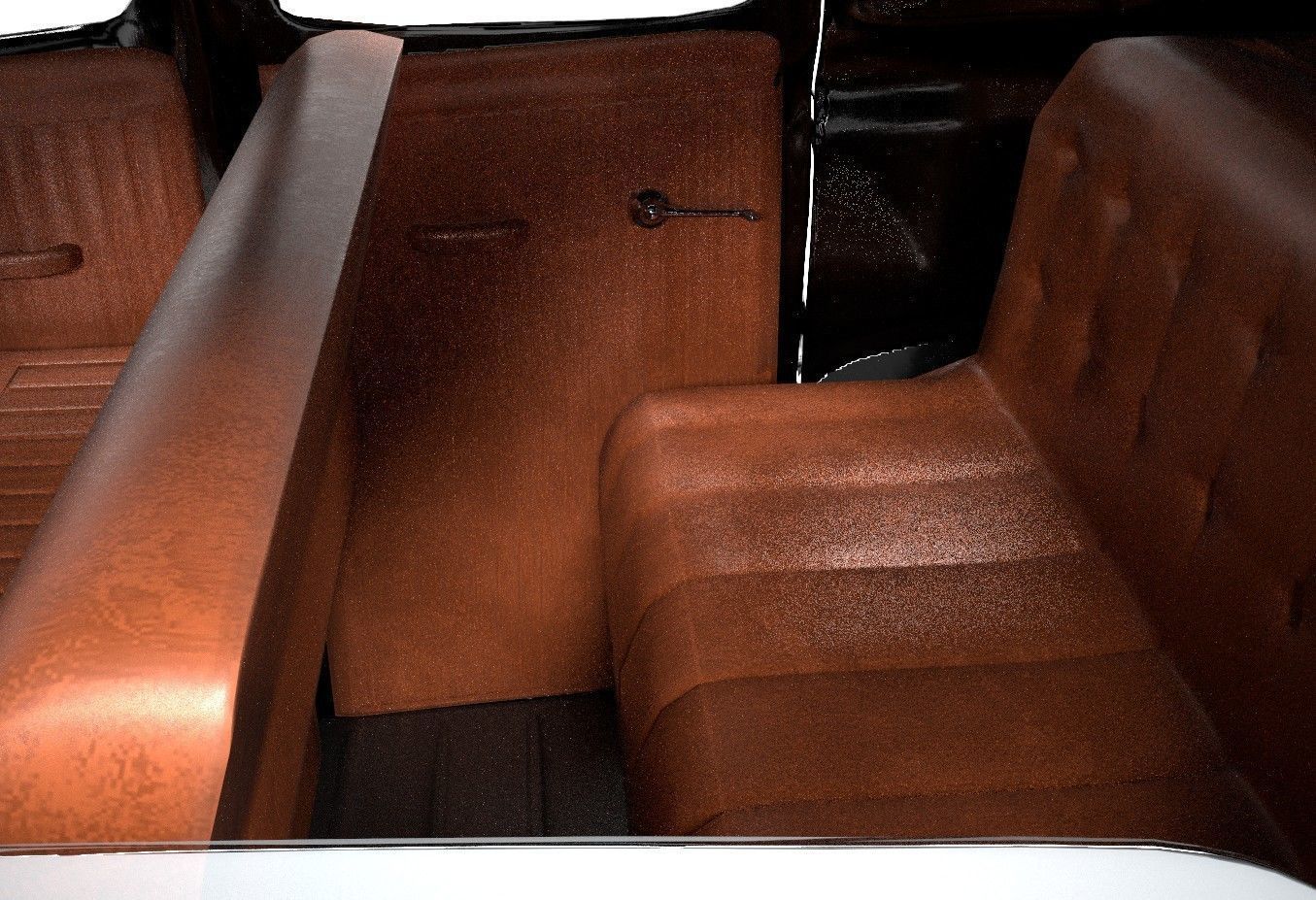 Gangster Car 1930s Low-poly 3D model_6